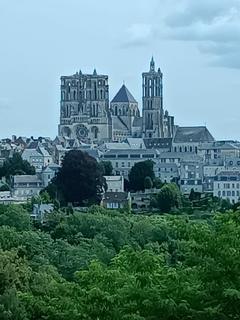 La cathédrale vue de l'abbaye Saint Vincent