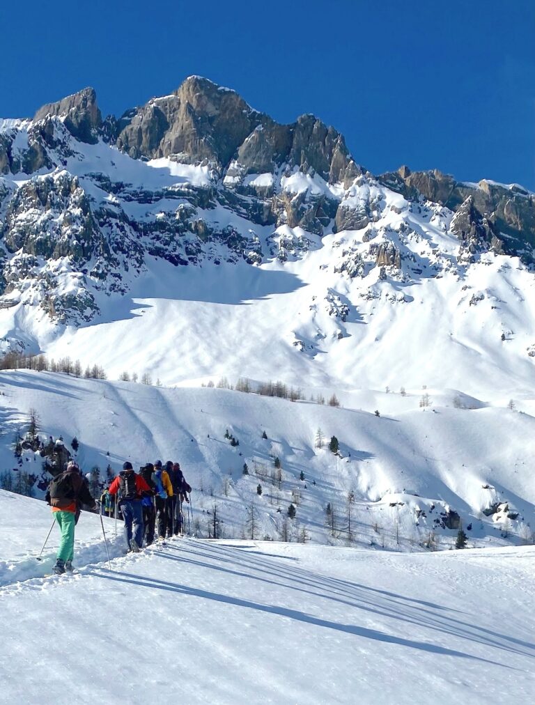En arrivant au lac Miroir