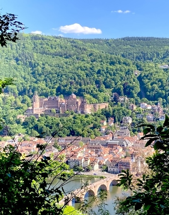 Heidelberg vue depuis le chemin des philosophes mai 2025