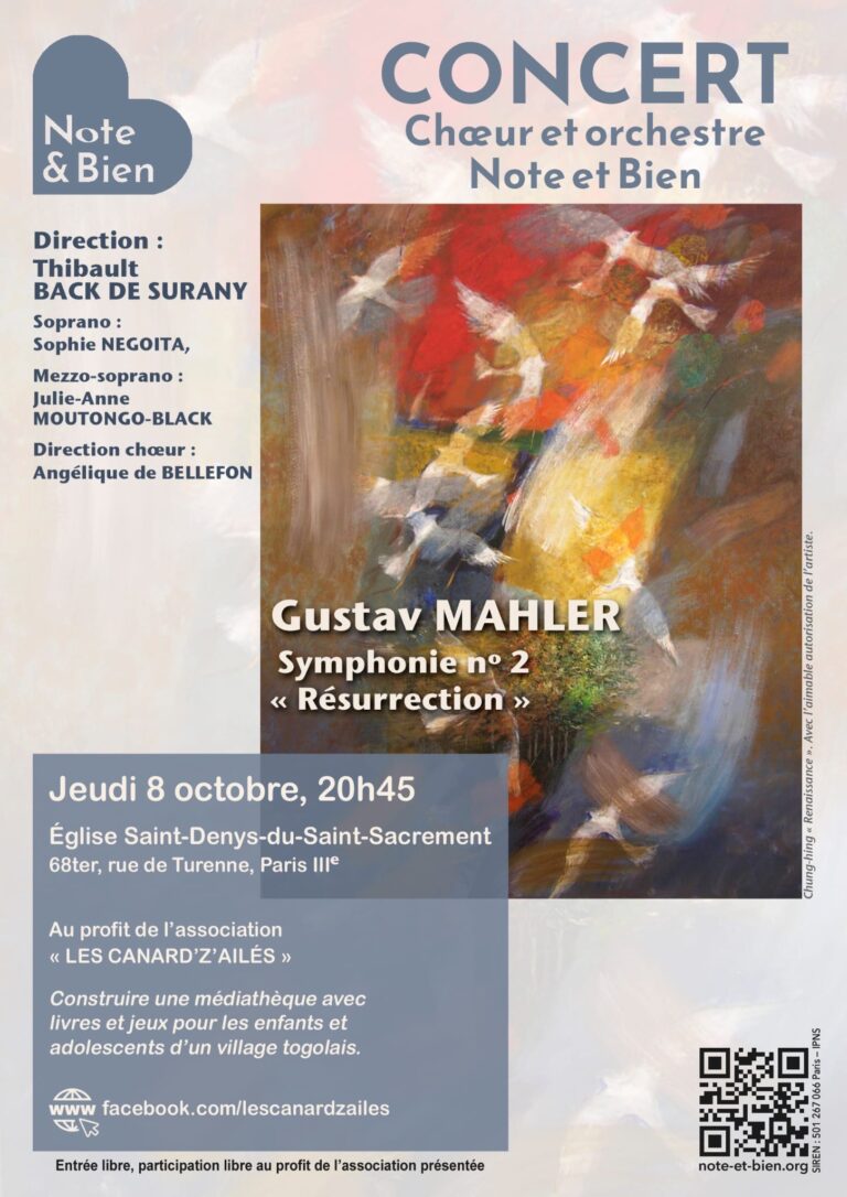 Affiche de la soirée 